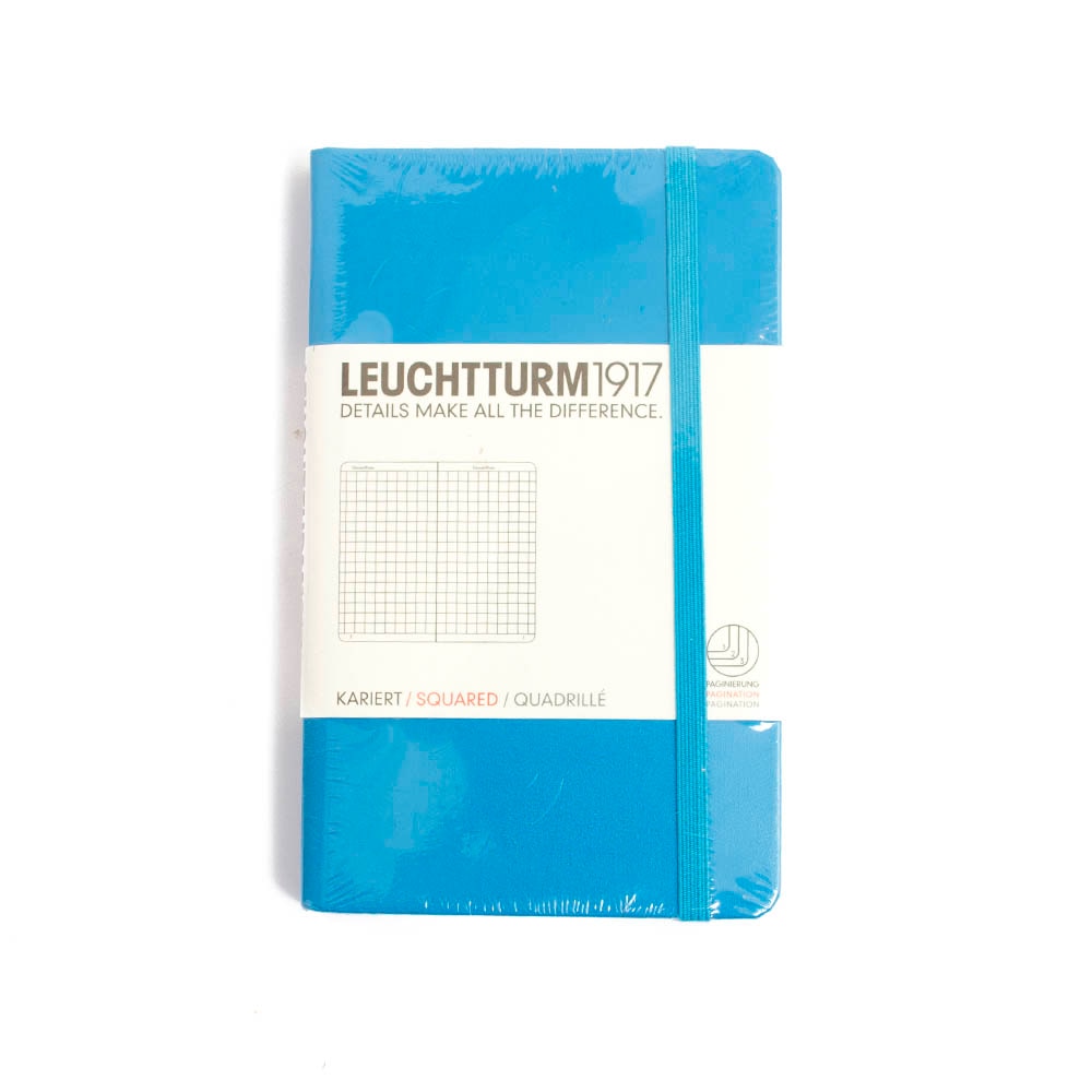 Leuchtturm, Hardcover, A6, Squared, Pocket, Azure